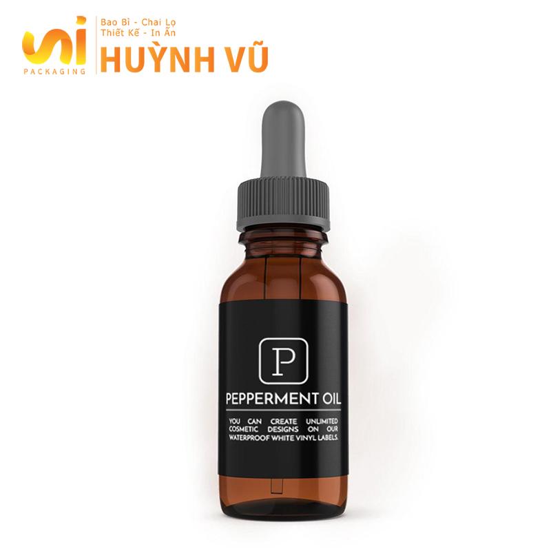 Tem giấy dán chai serum